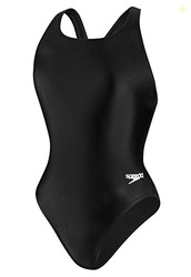 Speedo Girls Swimsuit One Piece Prolt Super Pro Solid Youth Swim caps, Speedo Black, 12 28 US