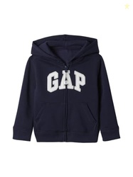 GAP-Baby Boys Playtime-Favorites Logo Full Zip Hoodie Hooded Sweatshirt Tapestry Navy 2 Years