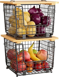 Wire Storage Basket for Kitchen Pantry
