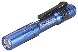 Streamlight 66603 MicroStream USB 250-Lumen 1150-Candela EDC Ultra-Compact Flashlight with Rechargeable Battery, Clear Retail Packaging, Blue