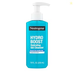 Neutrogena Hydro Boost Face Wash, Fragrance Free, Hydrating Facial Cleanser with Hyaluronic Acid, Daily Foaming Face Wash & Makeup Remover, Hypoallergenic Gel Cleanser, 7.8 fl. oz