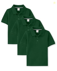 Gymboree,Boys,and Toddler Short Sleeve Polo Shirt,Green 3-Pack,2 Years