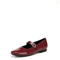 Naturalizer Womens Kelly Mary Jane Flats Cranberry Patent 5.5 M