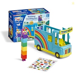 hand2mind Numberblocks Rainbow Counting Bus, Music Toys for Kids Ages 3-5, Toddler Musical Number Toys, Play Figure Playsets, Preschool Learning Toys, Birthday Gifts for Kids