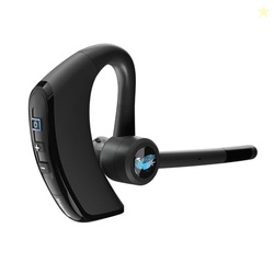 BlueParrott M300-XT SE Mono Bluetooth Wireless Headphones 80% Noise Canceling Earpiece Headset for Mobile Workers & Delivery Drivers, Compact Design with IP54-Rated Protection, 14 hrs Talk Time, Black