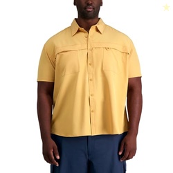 Haggar Mens The Active Series Performance Stretch Vent Shirt