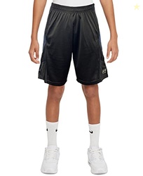 Southpole Big Boy's Basic Basketball Mesh Shorts Shorts, Black/Black, Large