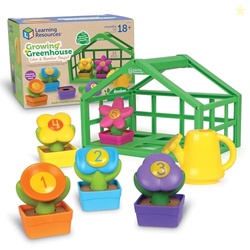 Learning Resources Growing Greenhouse Color & Number Playset - 12 Pieces, Ages 18 Months +, Preschool Activities, Toddler Montessori Toys, Gifts for Boys and Girls