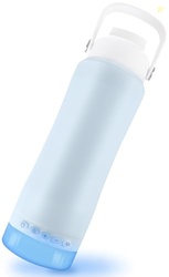 KAKULO Camping Lantern with Water Bottle - Modular LED Lights with 5 Modes, Rechargeable Lamp for Tent Hiking Emergency Backpacking (Blue, Lantern with Water Bottle)