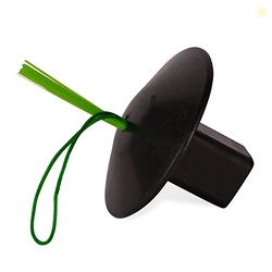 Champion Sports Black Rubber Baseball Anchor Plug Base Plug with Easy View Optic Stem and Rope