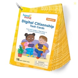hand2mind Digital Citizenship Beginner Task Cards, Ages 5+, Computer Science & Technology for Kids 5-7, STEM Projects, STEM Activities for Classroom, Science Classroom Supplies