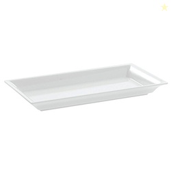 American Metalcraft MEL19 Endurance Melamine Rectangular Platter, 14.25" x 7.5", White