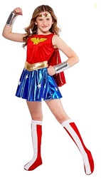 DC COMICS: WONDER WOMAN COSTUME FOR KIDS BY RUBIES, GIRL'S MEDIUM