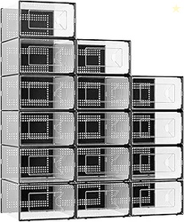 X-LARGE SHOE STORAGE BOX, 15 PACK