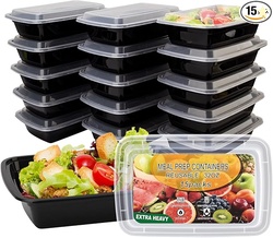 15 Pack- Meal Prep Containers 