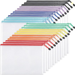EOOUT 24PCS MESH ZIPPER POUCH BAGS