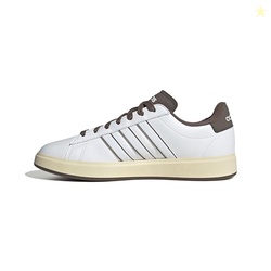 Adidas Men's Grand Court 2.0, White/White/Earth Strata, 6.5