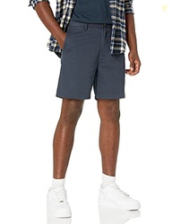 AMAZON ESSENTIALS MEN'S SLIM-FIT 7" CHINO SHORTS, DARK NAVY, 40