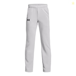 Under Armour Boys ArmourFleece Straight Leg Pant, (014) Halo Gray / / Black, Youth Small
