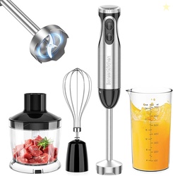 Bonsenkitchen 4-in-1 Immersion Blender 