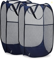 Handy Laundry Collapsible Mesh Pop Up Hamper, 2-Pack