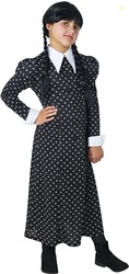 Wednesday TV Series: Wednesday Addams Costume Dress for Kids by Rubies, Girl's Small