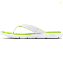 Under Armour Women's Ignite Pro Marbella, (102) White/White/High-Vis Yellow, 6, US