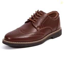 Deer Stags Boys' Joel Lace-up Dress Comfort Oxford/Redwood/Dark Brown / 2 Little Kid
