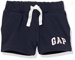 GAP Baby Girls Logo Shorts, Blue Galaxy, 4T US