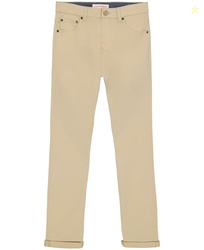Lucky Brand Boys' Legacy Skinny Fit Stretch Twill Pants, 5-Pocket Style, Zipper Fly & Button Closure, Pelican Light Beige, 18