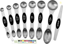 Stainless Steel Magnetic Measuring Spoons Set 