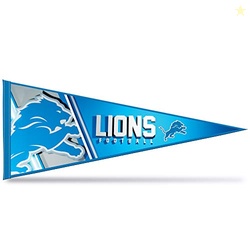 Rico Industries NFL Football Detroit Lions Primary 12" x 30" Felt Wall Dcor Pennant - Great for Home/Bed Room/Man Cave Dcor