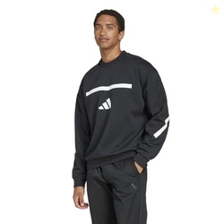 adidas Men's Z.N.E. Sportswear Sweatshirt, Black/White, Small/Tall