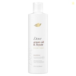 Dove Shampoo Argan Oil & Repair for Fine Hair with Bio-Protein Care Technology and Argan Oil Blend 12 Fl Oz