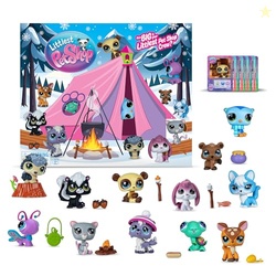 Littlest Pet Shop - Cozy Campfire Play Pack - Series 4 - Gen 7 Authentic LPS Bobble Head Toy Figure, Collectible Toy Animal, Ages 4+