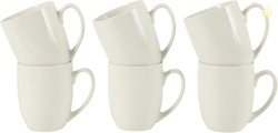 16 Ounce Porcelain Coffee Mugs - Set of 6