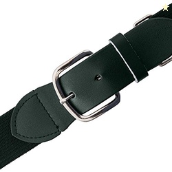 Champion Sports Baseball/Softball Uniform Belt - Comfort Nylon Stretch Fit Uniform Belt - Durable Leather Tab - Youth "18-32 Inches" - Dark Green