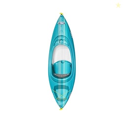 Pelican Argo 80X - Recreational Sit in Kayak - Fade Turquoise White - Lightweight Patented Ram-X Material - Stable - 8 ft