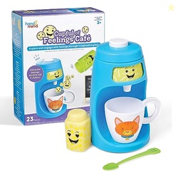 hand2mind Cupful of Feelings Caf, Kids Coffee Maker, Emotions for Toddlers, Mindfulness for Kids, Play Therapy Toys, Pretend Play Toy, Social Emotional Learning Activities, Calm Down Corner Supplies