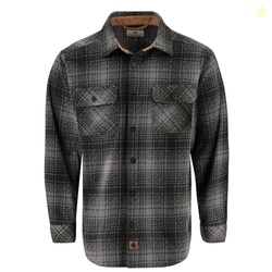 Legendary Whitetails Mens Long Sleeve Fleece Button Up Shirt Casual Fit Thick Heavyweight, True Night Plaid, XL