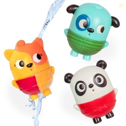 B. toys  Mold Free Bath Toys  Squish & Splash  Water Play & Bath time  Color  Changing Animals  Easy Cleaning Bath Toy  6+ Months