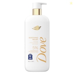 Dove Fragrance Free Body Wash Soothing Relief Moisturizes eczema-prone skin 5% nourishing serum with colloidal oatmeal 18.5 oz