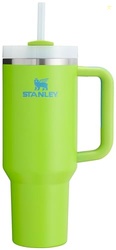 Stanley Quencher H2.0 Tumbler with Handle and Straw 40 oz | Flowstate 3-Position Lid | Cup Holder Compatible for Travel | Insulated Stainless Steel Cup | BPA-Free | Bright Lime