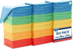 S&T INC. 150 PACK MICROFIBER CLEANING CLOTH , 150 COUNT