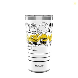 Tervis Traveler Peanuts - All Here Group Triple Insulated Tumbler Travel Cup Keeps Drinks Cold & Hot, 20oz, Stainless Steel