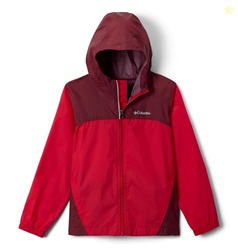 Columbia Youth Glennaker Rain Jacket, Mountain Red/Rich Wine, 3T