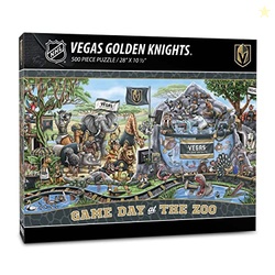 YOUTHEFAN NHL VEGAS GOLDEN KNIGHTS GAME DAY AT THE ZOO 500PC PUZZLE