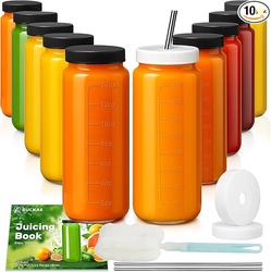 Ruckae 16oz 10 Pack Juice Bottles
