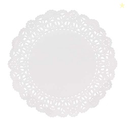 Hygloss Round Paper Doilies - 100 Pcs. 6-Inch - Decorative White Lace Doilies - Disposable and Food Grade Safe