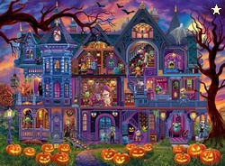 Ravensburger Monster House Party 100 Piece XXL Jigsaw Puzzle for Kids - Every Piece is Unique, Pieces Fit Together Perfectly